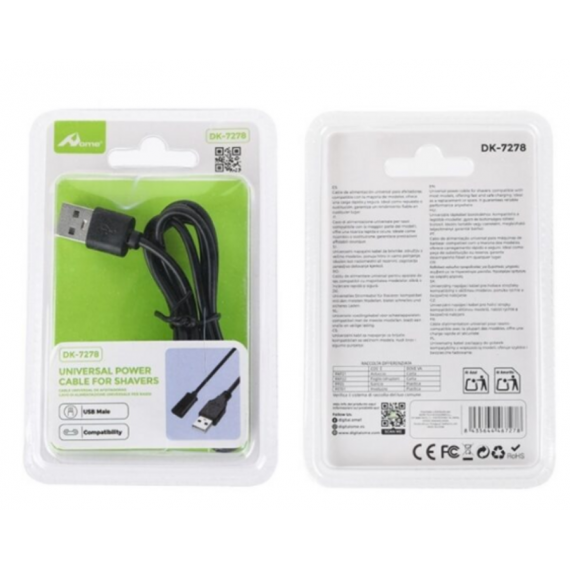 Cable Universal para Afeitadoras Philips DK-7278