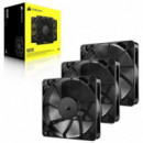 Ventilador Corsair RS120 PWM de 120 mm para Chasis Negro (Pack de 3)