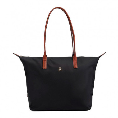 Bolso tote con monograma TH