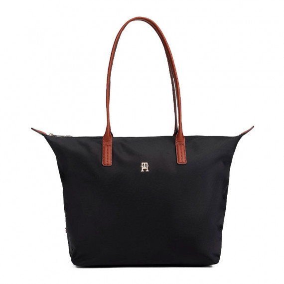 Bolso tote con monograma TH