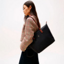 Bolso tote con monograma TH