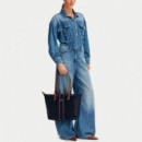 Bolso tote con monograma TH