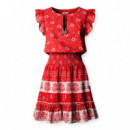 vestido corto estampado floral