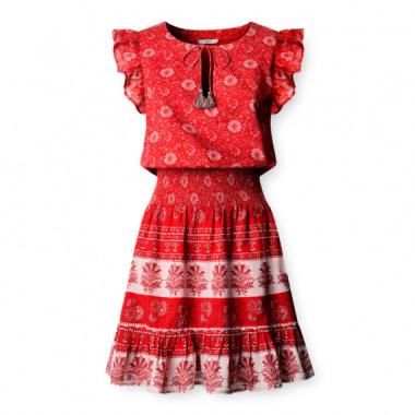 vestido corto estampado floral