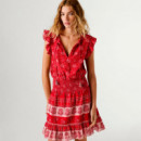 vestido corto estampado floral