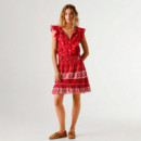 vestido corto estampado floral