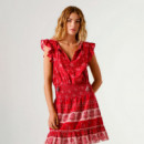 vestido corto estampado floral