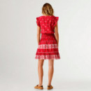 vestido corto estampado floral