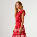 vestido corto estampado floral