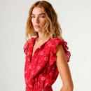 vestido corto estampado floral
