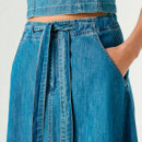 Falda larga denim fit regular
