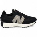 DEPORTIVO ANTE+NYLON FELINO+NEGRO