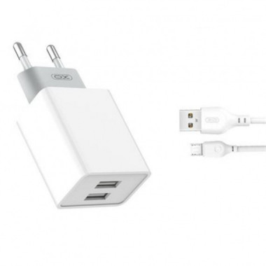 Pack Cargador de Corriente XO L65 2.4A con Cable Micro USB
