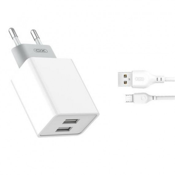 Pack Cargador de Corriente XO L65 2.4A con Cable Micro USB