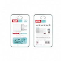 Pack Cargador de Corriente XO L65 2.4A con Cable Micro USB