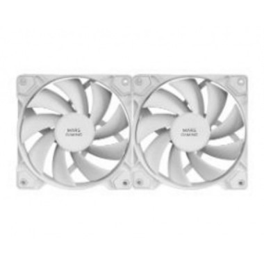 Ventilador Caja Mars Gaming Kit 2x120mm Blanco (MFPWMX2W)