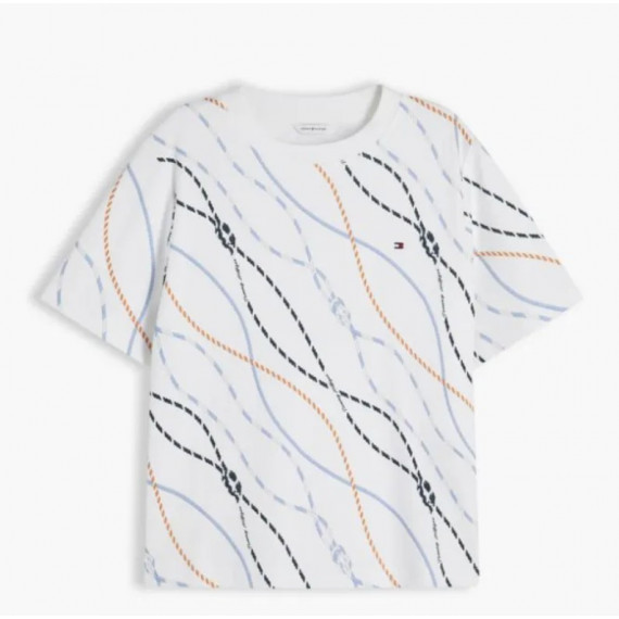 TOMMY HILFIGER - BOXY INTERLOCK SS C-NK TEE - 0K7 - F|WW0WW49646/0K7