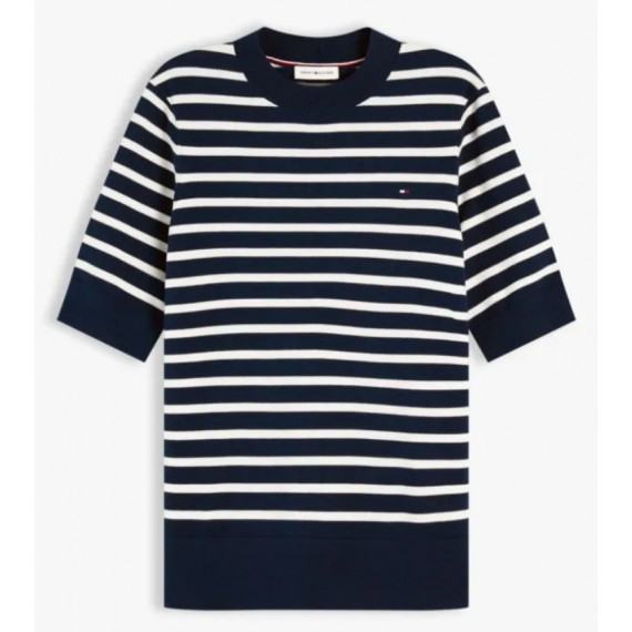 TOMMY HILFIGER - CO JERSEY FINE GG C-NK SS SWT - 0A5 - F|WW0WW49705/0A5