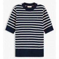 TOMMY HILFIGER - Co Jersey Fine Gg C-nk Ss Swt - 0A5 - F|WW0WW49705/0A5