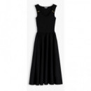 TOMMY HILFIGER - 5X2 RIB MIX MEDIA DRESS - BDS - F|WW0WW49939/BDS