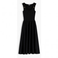 TOMMY HILFIGER - 5X2 Rib Mix Media Dress - Bds - F|WW0WW49939/BDS