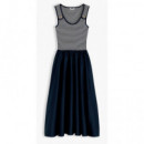 TOMMY HILFIGER - 5X2 RIB MIX MEDIA DRESS - 0X4 - F|WW0WW49939/0X4