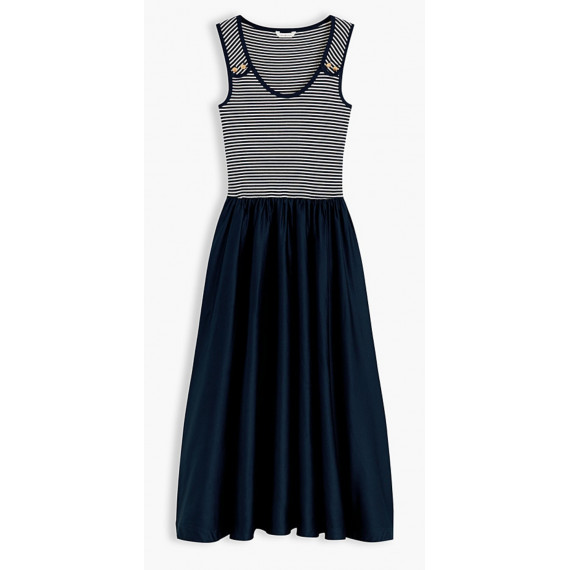 TOMMY HILFIGER - 5X2 RIB MIX MEDIA DRESS - 0X4 - F|WW0WW49939/0X4