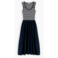 TOMMY HILFIGER - 5X2 Rib Mix Media Dress - 0X4 - F|WW0WW49939/0X4
