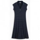 TOMMY HILFIGER - LYOCELL PQ HENLEY MIDI POLO DRS - 0A5 - F|WW0WW49976/0A5
