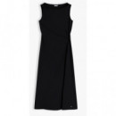 TOMMY HILFIGER - INTERLOCK KNOT DETAIL DRESS - BDS - F|WW0WW50041/BDS