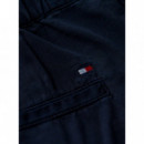 TOMMY HILFIGER - COTTON CHINO FLARE SHORTS - C1G - F|WW0WW50087/C1G
