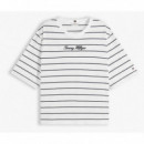 TOMMY HILFIGER - CLASSIC SCRIPT TRAPEZE TEE - 0A4 - F|WW0WW50948/0A4