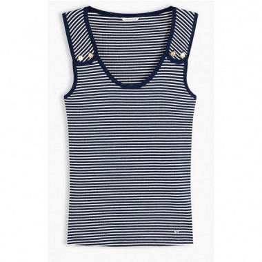 TOMMY HILFIGER - GOLD BUTTON U-NK TANK - 0X4 - F|WW0WW52112/0X4