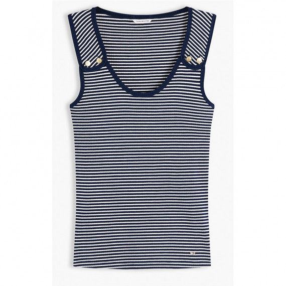 TOMMY HILFIGER - GOLD BUTTON U-NK TANK - 0X4 - F|WW0WW52112/0X4