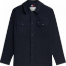 TOMMY HILFIGER - COTTON BLEND SHIRT JACKET - DW5 - F|MW0MW43471/DW5