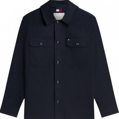 TOMMY HILFIGER - COTTON BLEND SHIRT JACKET - DW5 - F|MW0MW43471/DW5