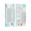 Ikrea WG7113 Teclado Inalámbrico con Bluetooth Blanco