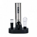 Sogo ACC-SS-17340 Abridor de Vino Eléctrico Recargable Con Accesorios
