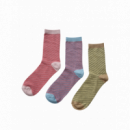 Pack de 3 Calcetines NÜMPH Numarni Multicolor