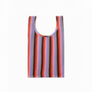 Bolsa BAGGU Pleated Gradient Stripe Poppy & Lilac