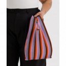 Bolsa BAGGU Pleated Gradient Stripe Poppy & Lilac