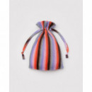 Bolsa BAGGU Pleated Gradient Stripe Poppy & Lilac