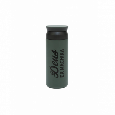 Botellas de agua Botella DEUS EX MACHINA x KINTO Strata Travel Tumbler Ash Green