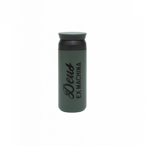Botellas de agua Botella DEUS EX MACHINA x KINTO Strata Travel Tumbler Ash Green