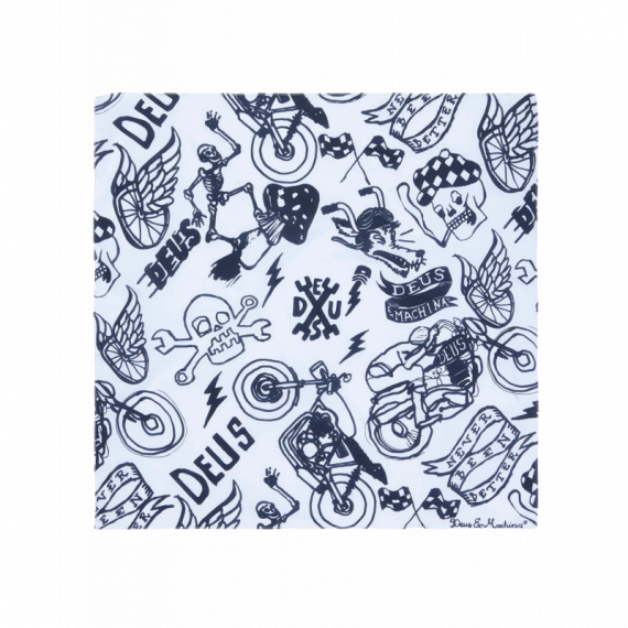 Pañuelos y Bufandas Pañuelo DEUS EX MACHINA Doodle Bandana White