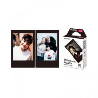 FUJIFILM Papel para Camara Instax Mini Black Frame 10 Hojas