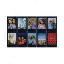 FUJIFILM Papel para Camara Instax Mini Black Frame 10 Hojas