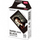 FUJIFILM Papel para Camara Instax Mini Black Frame 10 Hojas