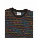 Camisetas Hombre Camiseta Thisisneverthat™ Be Striped Brown  THISISNEVERTHAT