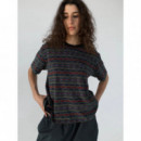 Camisetas Hombre Camiseta Thisisneverthat™ Be Striped Brown  THISISNEVERTHAT